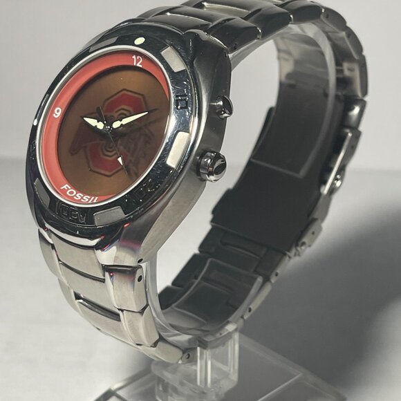 Ohio State Buckeyes NCAA Stainless-Steel Kaleido Watch by Fossil NEW - Picture 3 of 9